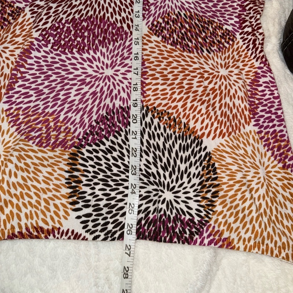 3 x 20$ Cable & Gauge Multicolor Cowl Neck Top Size Large - Picture 2 of 5